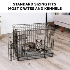 Pet Products Mattress Edition Small Memory Foam Dog Kennel & Crate Mat, Gray