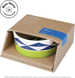 Now House for Pets by  Oslo Duo Dog Bowl, Medium Cute Ceramic Dog Food Bowl from Now House by  for Water or Food, 6 Inch Dog Bowl, Green (FF16466)