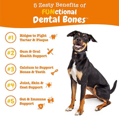 Multifunctional Dental Bones for Dogs, 30 Small Dry Bones for Dogs 25-35 Lbs