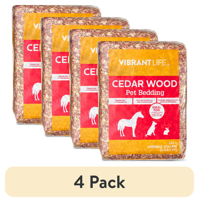 (4 Pack)  Cedar Pet Bedding, 141 L