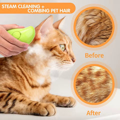 Cat Steam Brush Steamy Dog Comb 3 in 1 Electric Spray Pet Hair Brushes for Dogs Cats Massage Grooming Supplies Hair Removal Comb