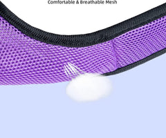 Adjustable Soft Harness with Elastic Leash for Rabbits (L, Purple)