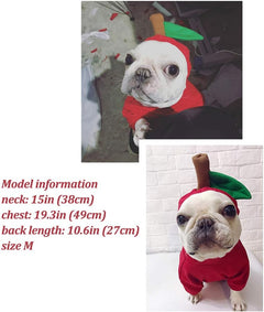 Pet Costume, Christmas Dog Hoodie for Pitbull Halloween Fruit Cosplay Coat for Party Special Events Costume Puppy Jumpsuit Cat Jacket Clothes