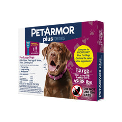 plus Flea & Tick Prevention for Large Dogs 45-88 Lbs, 1 Month Supply