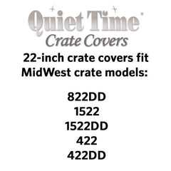 Midwest 22" Black Polyester Dog Crate Cover, 22"