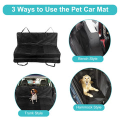 Dog Back Seat Cover Protector Waterproof Washable Non Slip Hammock for Dogs Back Seat against Dirt and Pet Pets Seat Covers for Cars, 51.9 X 55.9Inch